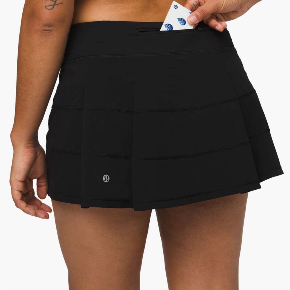 Black LuLu Tennis Skirt